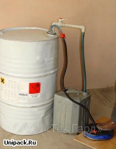 Устройство УНЖ-3 для перекачивания спиртов, растворителей, масел из бочек