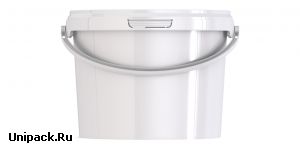 Ведро пластиковое круглое с крышкой JET 25