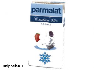 Сливки Parmalat cтерилизованные 35% в упаковке 500 мл