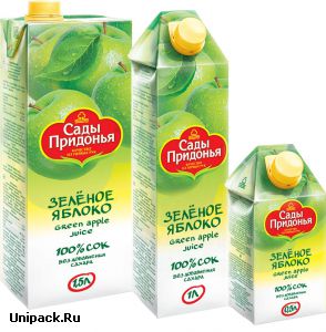 100% Сок из зеленых яблок Сады Придонья