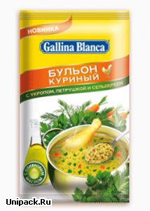 Рассыпчатый куриный бульон Gallina Blanca с укропом, петрушкой и сельдереем