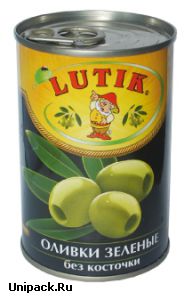 Оливки зеленые Lutik без косточки