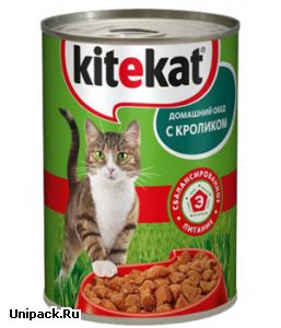 Влажный корм для кошек Kitekat Домашний обед с кроликом