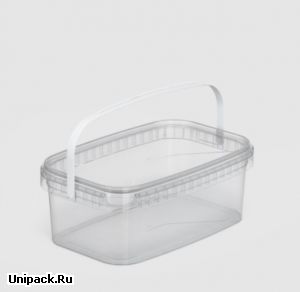 Ведро прямоугольное ВП1, 2л для пищевой и лакокрасочной продукции