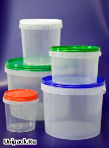 Пластиковые пищевые ведра различных объемов