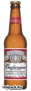 Пиво Budweiser в стеклянной бутылке