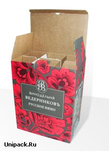 Гофроящик для вина "Ведерников"