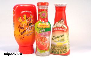 Термоусадочная упаковки и этикетка для соусов и кетчупов Роллтон, Пикадор