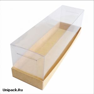 Картонные коробки с высокой прозрачной крышкой