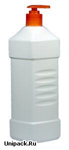 Флаконы и бутылки для бытовых чистящих средств - Флакон ПНД 1000 мл, с мерным колпачком для бытовой химии и чистящих средств