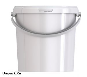 Ведро пластиковое круглое с крышкой JET 107