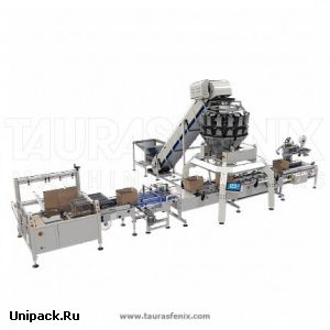 Линия по фасовке продукции в короба (Мультиголовочный дозатор)