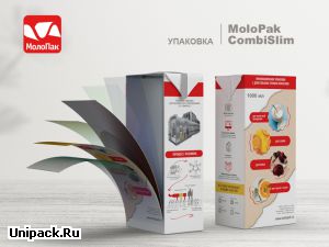 Картонная упаковка Молопак Комби Слим 1000 мл