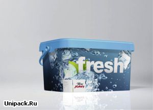 Пластиковые ведра с печатью