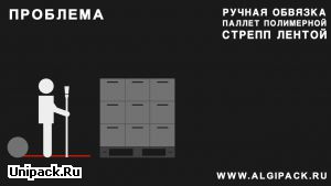 Алджипак мобильная система обвязки паллет JD-008 защита спины оператора