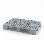 Поддон перфорированный пластиковый 1200х800х160 на 3-х полозьях серый Поддон перфорированный пластиковый 1200х800х160 на 3-х полозьях серый