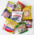 Вертикальные упаковочные автоматы для фасовки и упаковки сухариков в пакетики Вертикальные упаковочные автоматы для фасовки и упаковки сухариков в пакетики