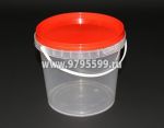Ведро пластиковое 1,18 л с крышкой Ведро пластиковое 1,18 л с крышкой