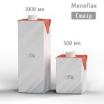 Картонная асептическая упаковка Брик Асептик Сквэр (1000 мл, 500 мл) Картонная асептическая упаковка Брик Асептик Сквэр (1000 мл, 500 мл)