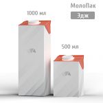 Картонная асептическая упаковка Брик Асептик Эдж (1000 мл, 500 мл) Картонная асептическая упаковка Брик Асептик Эдж (1000 мл, 500 мл)