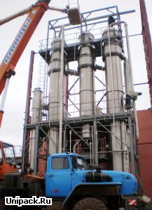 Монтаж вакуум-выпарной установки для послеспиртовой барды