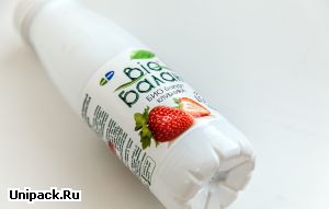 Круговая этикетка бопп для йогуртов и кефиров Био Баланс