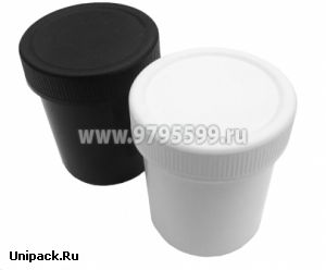 Полипропиленовая пластиковая банка (40 мл) цветная для меда и косметической продукции