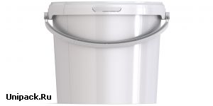 Ведро пластиковое круглое с крышкой JET 56