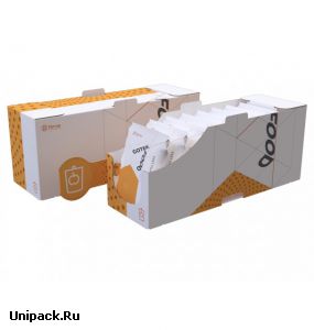 Картонный SRP-короб с встроенным стоппером