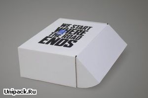 Самосборная картонная коробка на заказ в Москве от 100 штук