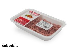 Запайка лотка с мясом птицы в газомодифицированной среде