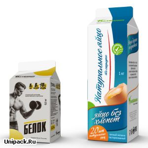 Картонная упаковка для яичного меланжа