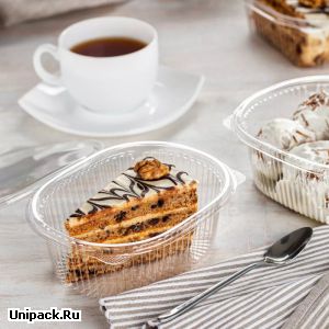 Пластиковые пищевые контейнеры - Ёмкость ЮП-РКС-350, 159*130*40 мм