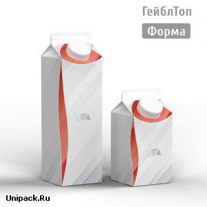 Картонная упаковка Гейбл Топ Форма (аналог Пюр-Пак)