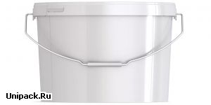 Ведро пластиковое овальное с крышкой JETO 125