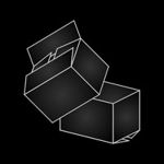 Складные ящики с 4-х клапанным дном и съемной крышкой Складные ящики с 4-х клапанным дном и съемной крышкой