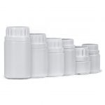 Банки для упаковки таблеток и драже с резьбовой крышкой контроля вскрытия вместимостью 25, 35, 40, 50, 75 и 100 мл Банки для упаковки таблеток и драже с резьбовой крышкой контроля вскрытия вместимостью 25, 35, 40, 50, 75 и 100 мл