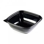 Пищевые контейнеры пластиковые - Контейнер ЮПК-1616, 625 мл, 160*160*53.5 мм, чёрный Пищевые контейнеры пластиковые - Контейнер ЮПК-1616, 625 мл, 160*160*53.5 мм, чёрный