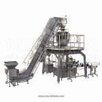 Линия фасовки рассыпчатого творога в пластиковые контейнеры Линия фасовки рассыпчатого творога в пластиковые контейнеры