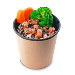   - OSQ ROUND BOWL BLACK WOOD 500